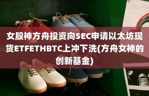 女股神方舟投资向SEC申请以太坊现货ETFETHBTC上冲下洗(方舟女神的创新基金)