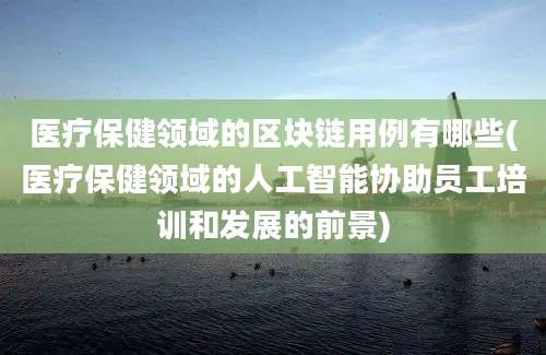 医疗保健领域的区块链用例有哪些(医疗保健领域的人工智能协助员工培训和发展的前景)