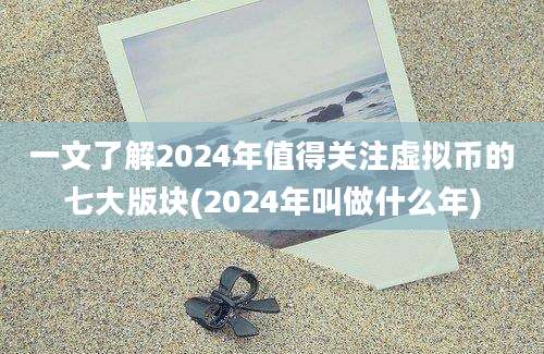 一文了解2024年值得关注虚拟币的七大版块(2024年叫做什么年)