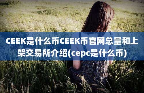 CEEK是什么币CEEK币官网总量和上架交易所介绍(cepc是什么币)