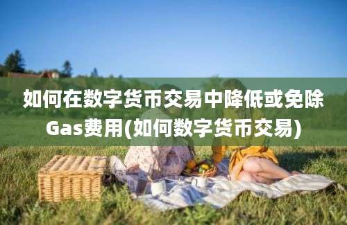 如何在数字货币交易中降低或免除Gas费用(如何数字货币交易)