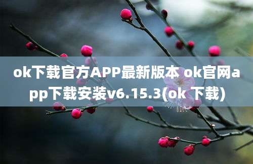 ok下载官方APP最新版本 ok官网app下载安装v6.15.3(ok 下载)