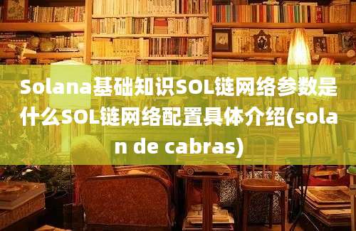 Solana基础知识SOL链网络参数是什么SOL链网络配置具体介绍(solan de cabras)