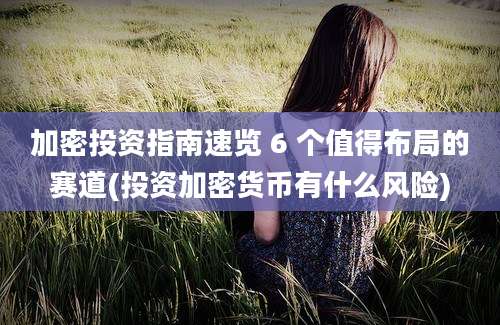 加密投资指南速览 6 个值得布局的赛道(投资加密货币有什么风险)