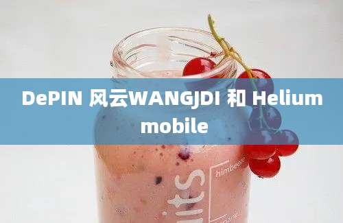 DePIN 风云WANGJDI 和 Helium mobile