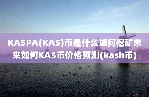 KASPA(KAS)币是什么如何挖矿未来如何KAS币价格预测(kash币)