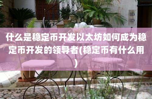 什么是稳定币开发以太坊如何成为稳定币开发的领导者(稳定币有什么用)