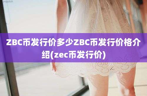 ZBC币发行价多少ZBC币发行价格介绍(zec币发行价)