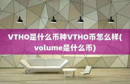 VTHO是什么币种VTHO币怎么样(volume是什么币)