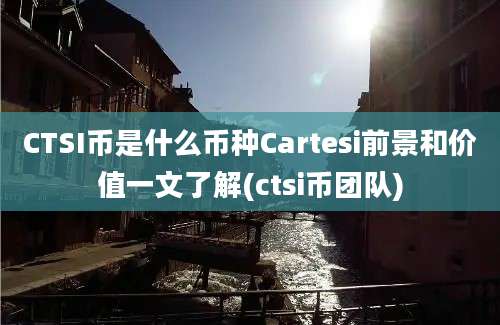 CTSI币是什么币种Cartesi前景和价值一文了解(ctsi币团队)