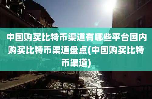 中国购买比特币渠道有哪些平台国内购买比特币渠道盘点(中国购买比特币渠道)