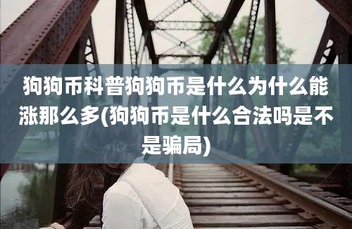 狗狗币科普狗狗币是什么为什么能涨那么多(狗狗币是什么合法吗是不是骗局)