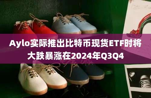 Aylo实际推出比特币现货ETF时将大跌暴涨在2024年Q3Q4