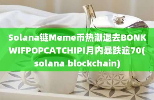 Solana链Meme币热潮退去BONKWIFPOPCATCHIPI月内暴跌逾70(solana blockchain)