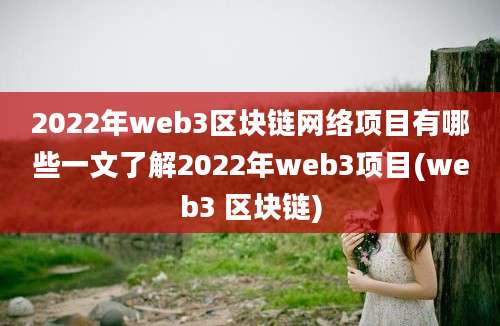 2022年web3区块链网络项目有哪些一文了解2022年web3项目(web3 区块链)