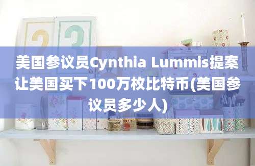 美国参议员Cynthia Lummis提案让美国买下100万枚比特币(美国参议员多少人)