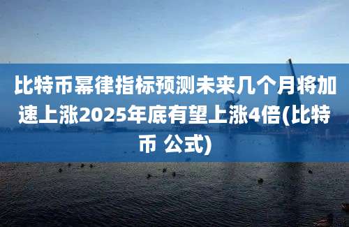 比特币幂律指标预测未来几个月将加速上涨2025年底有望上涨4倍(比特币 公式)