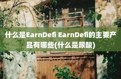 什么是EarnDefi EarnDefi的主要产品有哪些(什么是尿酸)