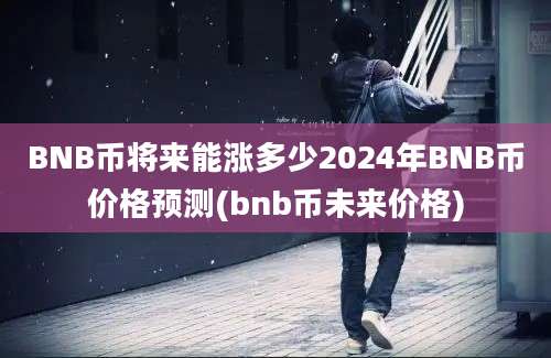 BNB币将来能涨多少2024年BNB币价格预测(bnb币未来价格)