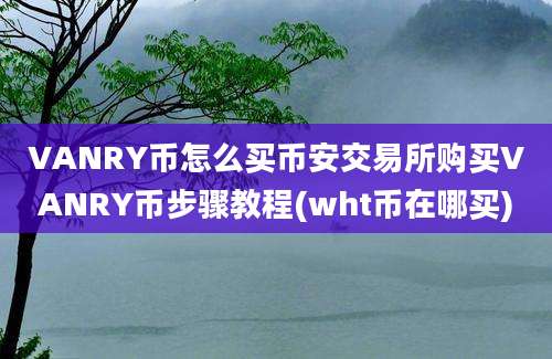 VANRY币怎么买币安交易所购买VANRY币步骤教程(wht币在哪买)