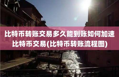 比特币转账交易多久能到账如何加速比特币交易(比特币转账流程图)