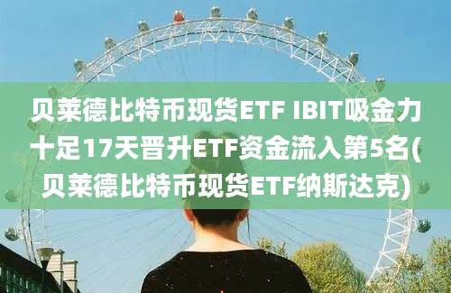 贝莱德比特币现货ETF IBIT吸金力十足17天晋升ETF资金流入第5名(贝莱德比特币现货ETF纳斯达克)