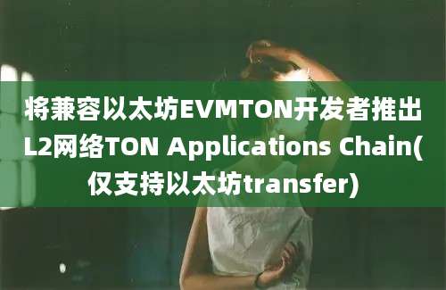 将兼容以太坊EVMTON开发者推出L2网络TON Applications Chain(仅支持以太坊transfer)