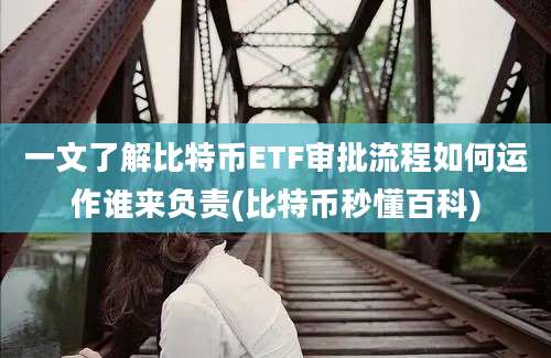 一文了解比特币ETF审批流程如何运作谁来负责(比特币秒懂百科)