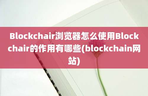 Blockchair浏览器怎么使用Blockchair的作用有哪些(blockchain网站)