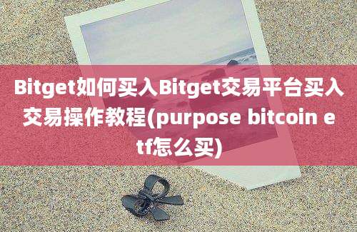 Bitget如何买入Bitget交易平台买入交易操作教程(purpose bitcoin etf怎么买)