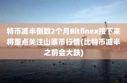 特币减半倒数2个月Bitfinex接下来将重点关注山寨币行情(比特币减半之前会大跌)