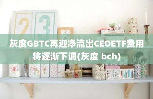 灰度GBTC再迎净流出CEOETF费用将逐渐下调(灰度 bch)