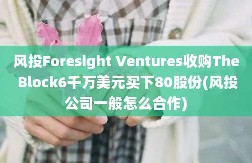 风投Foresight Ventures收购The Block6千万美元买下80股份(风投公司一般怎么合作)