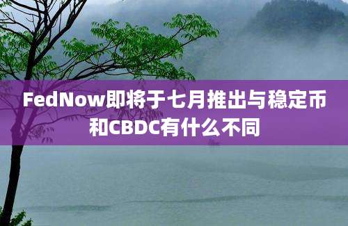 FedNow即将于七月推出与稳定币和CBDC有什么不同