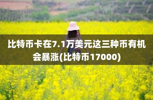 比特币卡在7.1万美元这三种币有机会暴涨(比特币17000)