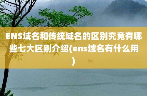 ENS域名和传统域名的区别究竟有哪些七大区别介绍(ens域名有什么用)