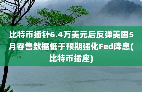 比特币插针6.4万美元后反弹美国5月零售数据低于预期强化Fed降息(比特币插座)