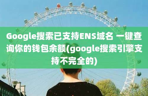 Google搜索已支持ENS域名 一键查询你的钱包余额(google搜索引擎支持不完全的)