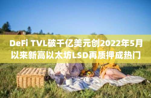 DeFi TVL破千亿美元创2022年5月以来新高以太坊LSD再质押成热门