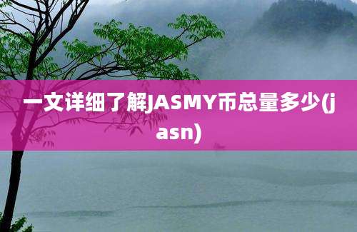 一文详细了解JASMY币总量多少(jasn)