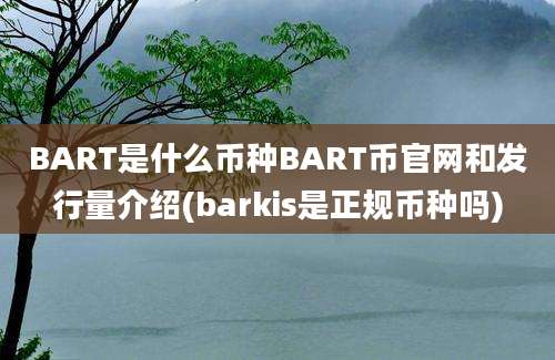 BART是什么币种BART币官网和发行量介绍(barkis是正规币种吗)