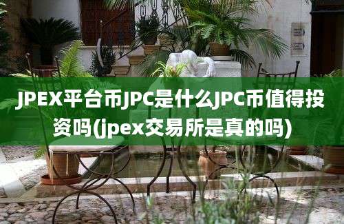 JPEX平台币JPC是什么JPC币值得投资吗(jpex交易所是真的吗)