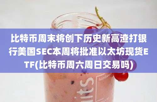 比特币周末将创下历史新高渣打银行美国SEC本周将批准以太坊现货ETF(比特币周六周日交易吗)