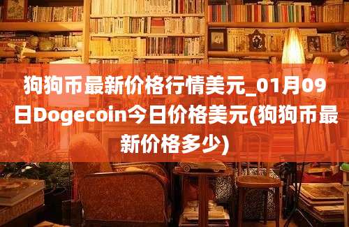 狗狗币最新价格行情美元_01月09日Dogecoin今日价格美元(狗狗币最新价格多少)