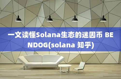 一文读懂Solana生态的迷因币 BENDOG(solana 知乎)