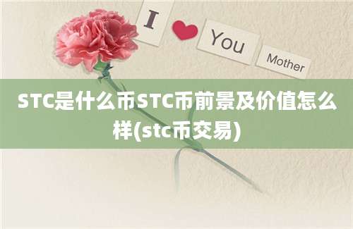 STC是什么币STC币前景及价值怎么样(stc币交易)