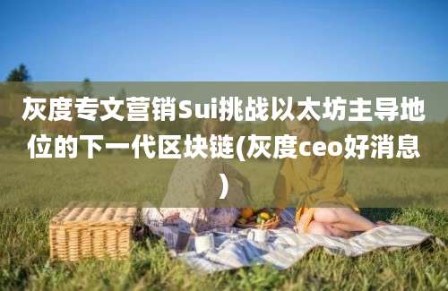 灰度专文营销Sui挑战以太坊主导地位的下一代区块链(灰度ceo好消息)