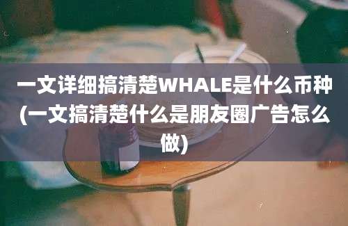 一文详细搞清楚WHALE是什么币种(一文搞清楚什么是朋友圈广告怎么做)