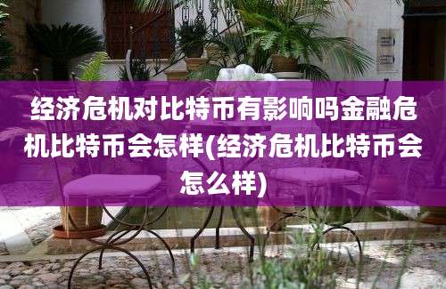 经济危机对比特币有影响吗金融危机比特币会怎样(经济危机比特币会怎么样)