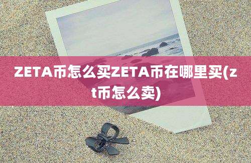 ZETA币怎么买ZETA币在哪里买(zt币怎么卖)